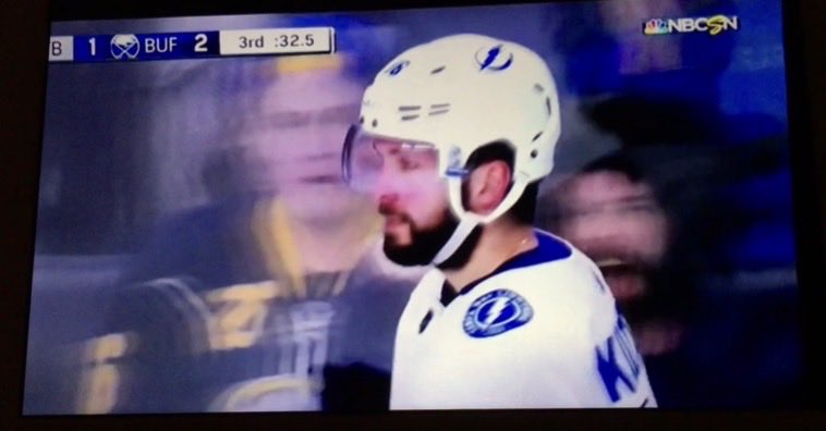 NoShaveDaveee's tweet photo. Excuse me, this photo of @chadlock_, Nikita Kucherov, and I corrected my memory of the score of that night. https://t.co/HuHVL9YgkR