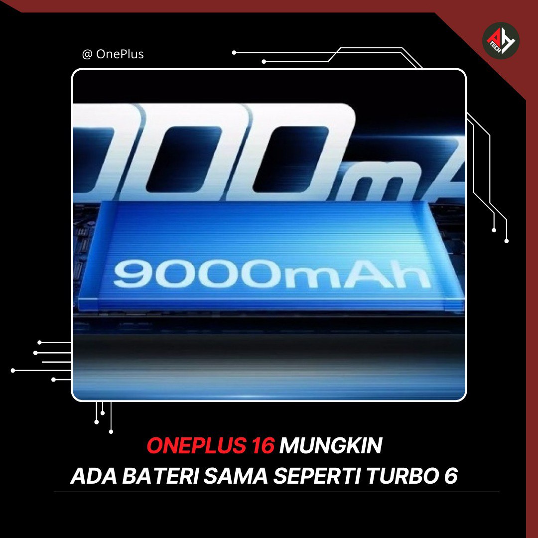 OnePlus 16 dijangka hadir dengan bateri 9,000mAh, kamera utama 200MP dan skrin dengan refresh rate tertinggi.

Pelancaran diramal Oktober 2026 di China, flagship paling gergasi OnePlus setakat ini.

#OnePlus #Paanhanztech