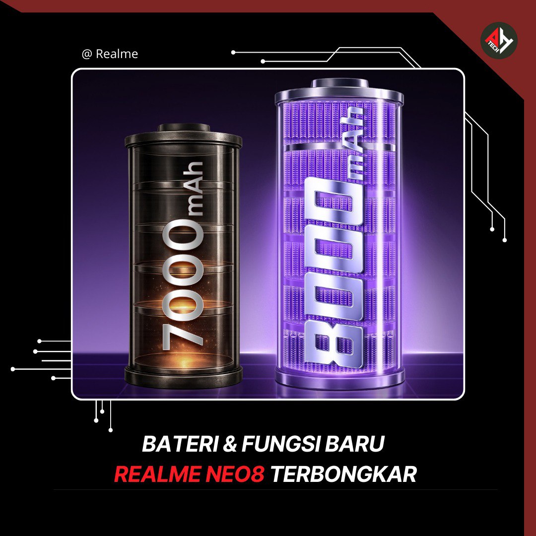 Spesifikasi Utama Neo8

• M14 OLED 6.78” | 165Hz | Crystal Armor Glass
• Snapdragon 8 Gen 5
• Triple kamera + 120x zoom digital | LED light strip
• Realme UI 7.0 | 3 tahun kemas kini OS
• IP66 / IP68 / IP69
• Bateri 8,000mAh 
#Realme #Paanhanztech
