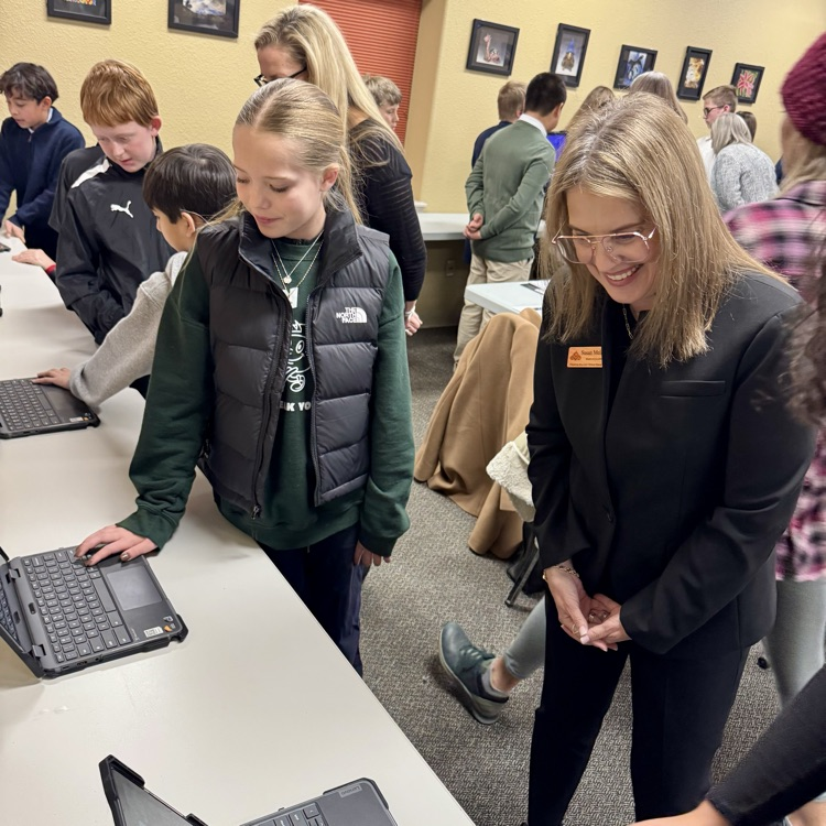 cmsd12's tweet image. GCE students from Ms. Markus 6th grade class shared their team research projects and findings using the scientific method at tonight’s BOE Student Spotlight.