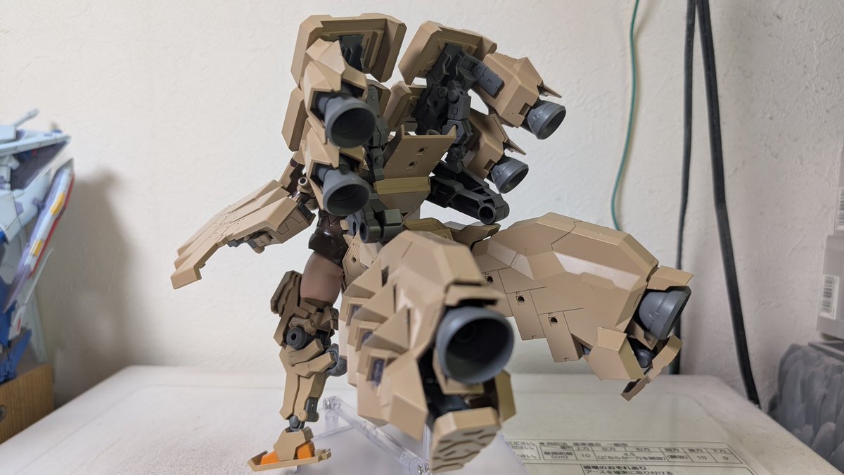 FAガール輝鎚完成、追加でFAエクステンドアームズ05を装備。まさしく 