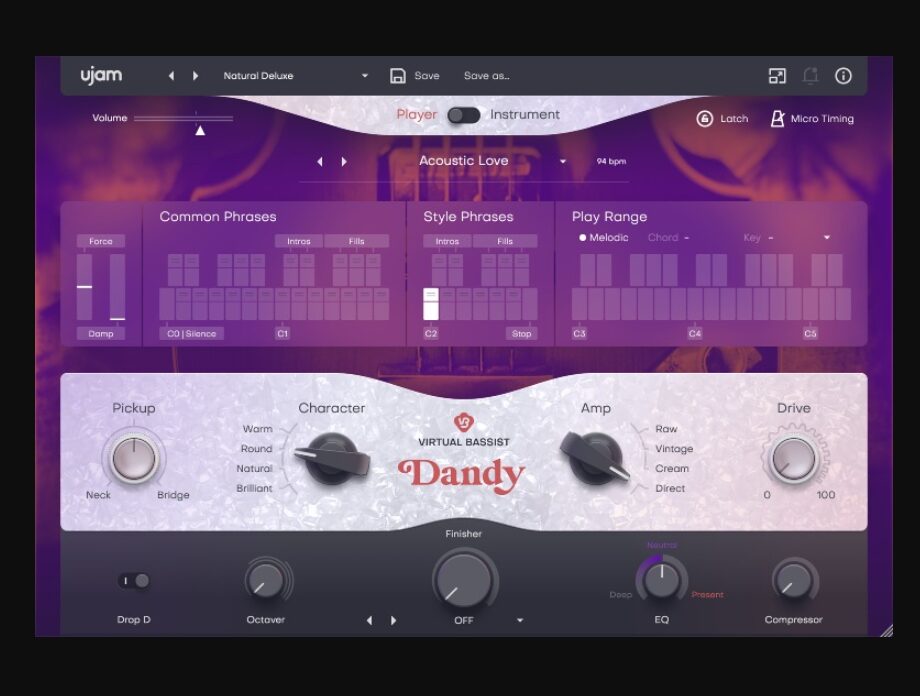 【SALE】「DANDY」艶やかで大人な低音を奏でるビンテージ・ベース音源が 91% OFF のセール中！2026/2/8 まで
 vst-joho.com/dandy/