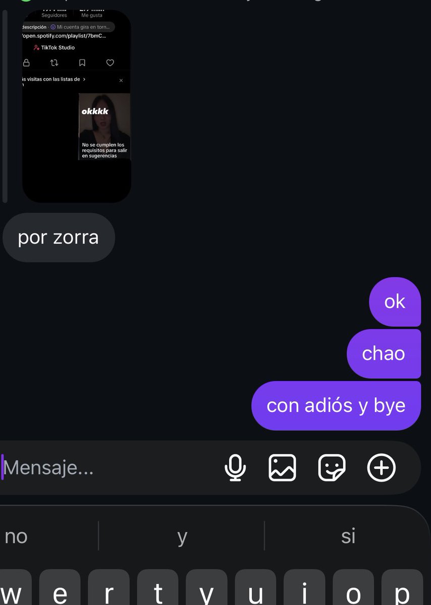 chao con adiós y bye