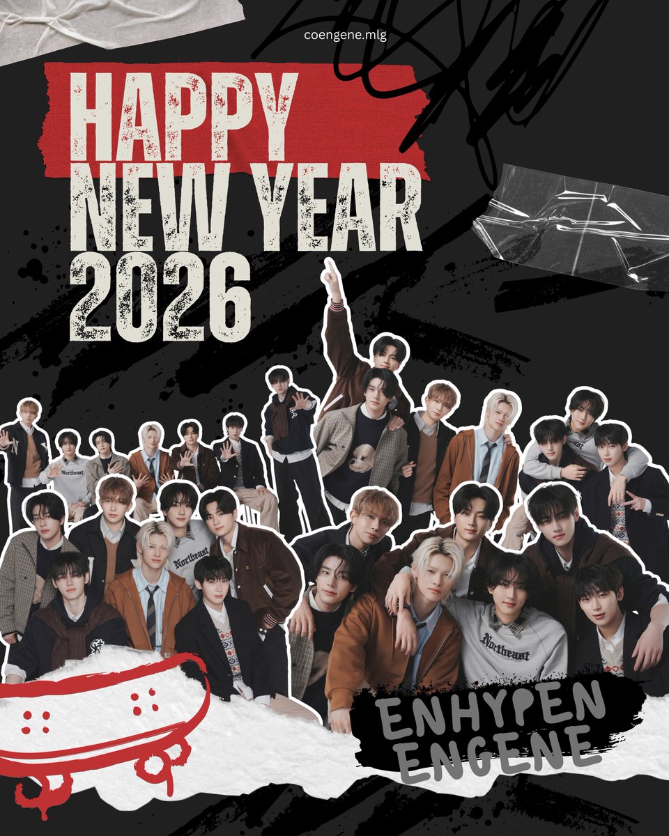 Happy New Year 2026 🎆✨

May this year be better than the last year✨

#ENHYPEN #ENGENE #HAPPY_NEW_YEAR_2026