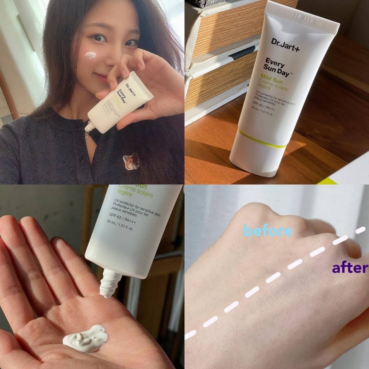 PupPeary_Shop's tweet image. Dr.Jart+ EVERY SUN DAY Mild Sun SPF43 PA+++ 30ML
กันแดดสูตรอ่อนโยน เพื่อผิวแพ้ง่าย เนื้อกันแดดบางเบา สบายผิว

ปรกติ
หมดอายุ 04/2026

ราคา 90 บาท