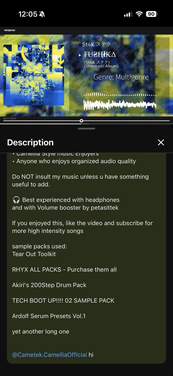 This person stole Kou!’s Frost Walker and pretend its his own work and uploaded on his channel… and they mentioned they used these specific sample packs??

It feels like this channel is behind the same guy who made all those AI sample pack videos…