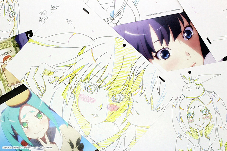 PICK UP】 『続・終物語』ポストカードセット 場面写と原画のカードが