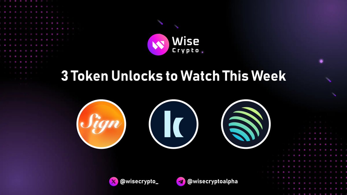 🧵 3 Token Unlocks to Watch This Week (Final Week of Jan 2026) Over $464M  worth of tokens are set to unlock, potentially adding volatility to the  market. Key projects: $SIGN, $KMNO, $