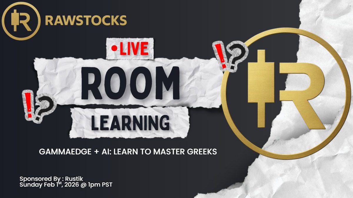 RawStocks's tweet photo. We are hosting a live learning session for our premium members! https://t.co/z01RAVlvmK
