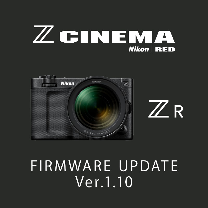 nikon_chan's tweet photo. ／
📢ニコン ZR ファームウェア Ver.1.10
＼

ユーザビリティを向上する機能を多数追加📸

𖤐連続録画可能時間を125分から最長360分へ
𖤐より手軽で確実な有線接続によるタイムコード入力にも対応
𖤐輝度情報表示に警告線を表示する機能を追加

その他アップデートも！

🔗詳しくは画像をタップ
