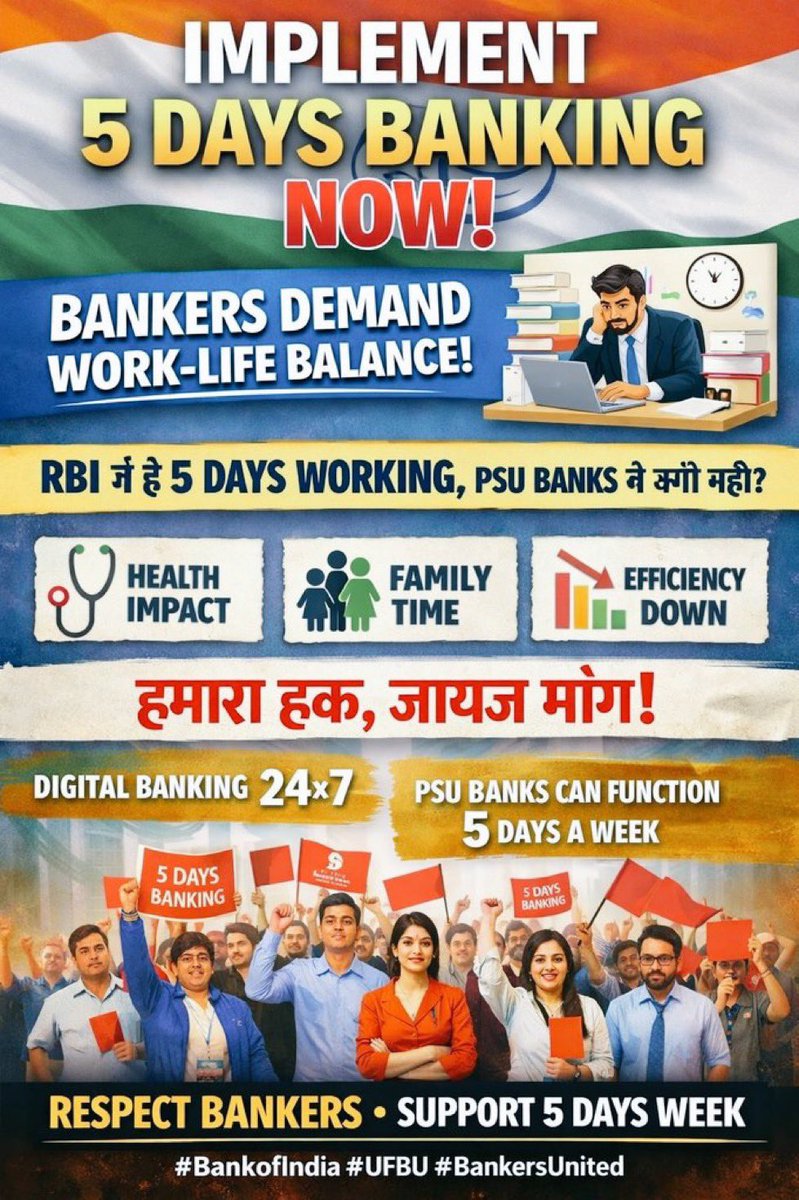 <a href="/sanjaybpi/">Sanjay Das</a> #5DaysBanking
#BankersOnStrike