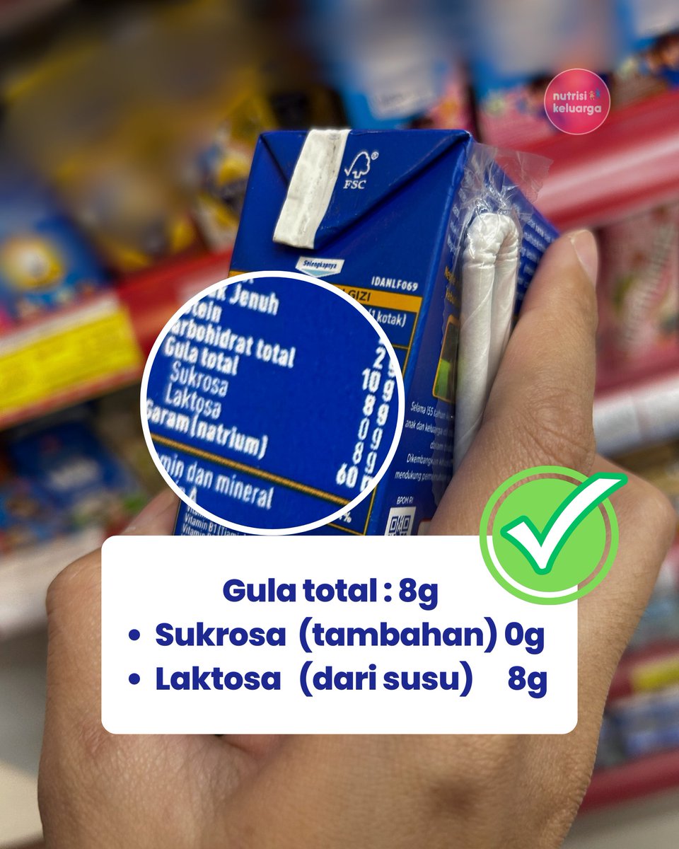 NutrisiKluarga's tweet photo. Katanya susu, tapi kok manisnya manis banget? 🤔 Putihnya mirip susu, tapi gulanya tinggi.
Yuk biasakan cek label dan komposisi sebelum minum, apalagi buat anak.

#CekLabel #BacaKomposisi #GiziAnak #LiterasiPangan #KentalManis #UHT 
_
Jule pastikan tepat sasaran #안신_공정대우 https://t.co/kS280enYEU