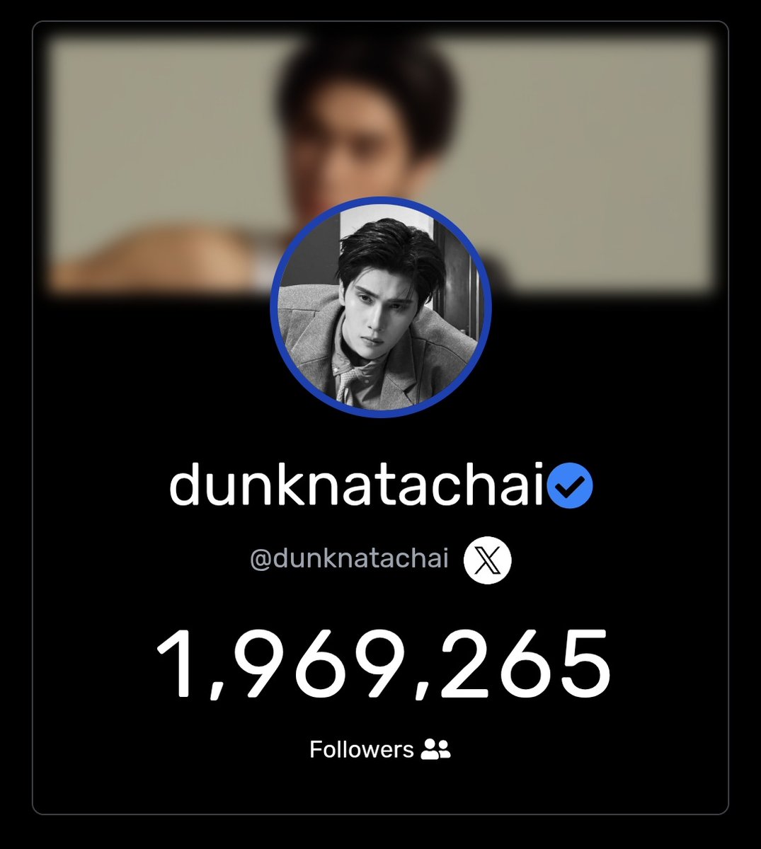 zaynauthentic's tweet photo. (X Follower Growth)
Id: dunknatachai 

Time gap: 24 hours
Variation: Increase by more than 1.3K followers

#dunknatachai #จุงดัง #JoongDunk https://t.co/9RkFTTWEH3