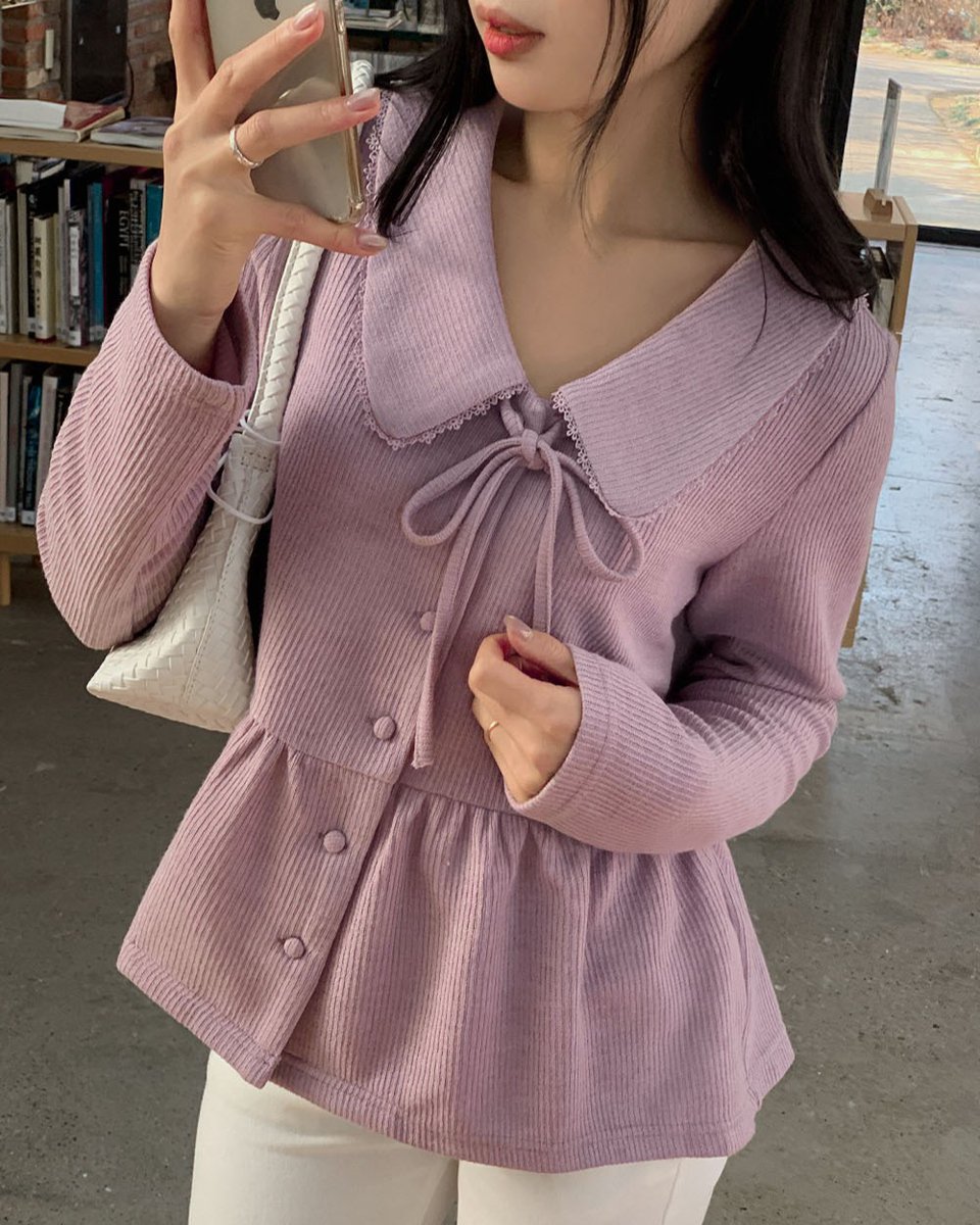 HotpingJ's tweet image. 💜大人気によりカラー追加🤎

📌レースカラーペプラムカーディガンブラウス
今なら20%OFF👉x.gd/YVxde

レースやペプラムデザイン、
フロントリボン…ﾅﾄﾞﾅﾄﾞ
ラブリーなディテールがたーっぷり👍

ニットライクで暖かく
レイヤードもしやすい
カーディガンブラウスです🤍

#冬服