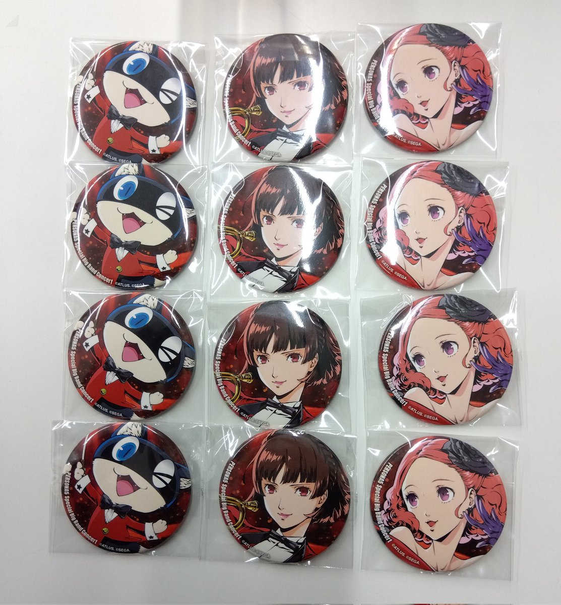 入荷情報】ペルソナ コンサート 缶バッジ モルガナ 真 春 入荷しました