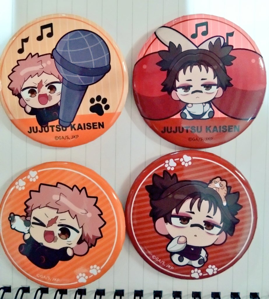 缶バッジ4つ買ってこれだったんだけどそんなことある！！？！？