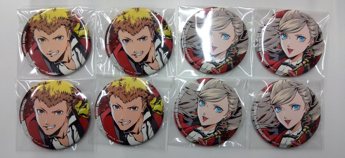 入荷情報】ペルソナ コンサート 缶バッジ 竜司 杏 入荷しました✨ #kbooks