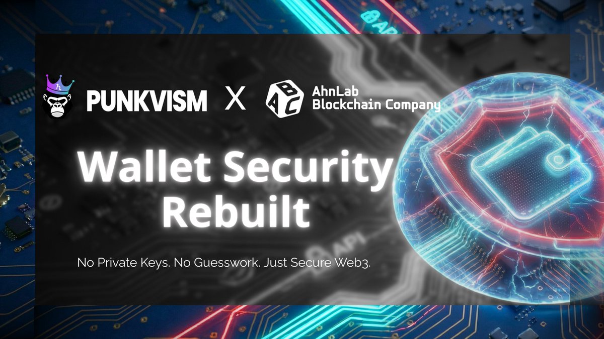 🔐🚀 [PUNKVISM × AhnLab Blockchain Company | Secure Wallet Infrastructure]  Punkvism has signed an MOU with AhnLab Blockchain Company to integrate ABC  WaaS as its platform wallet infrastructure. ✉️ Email-based wallet creation