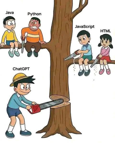 PythonDvz's tweet photo. ChatGPT has done it 😁😂😂 https://t.co/LQ7GHBcRib