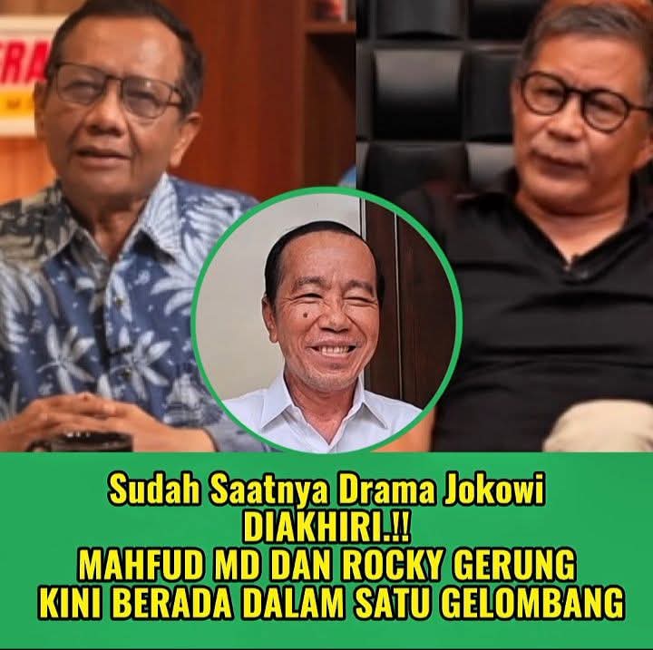 ArdieSuhardi321's tweet photo. SUDAH SAATNYA DRAMA JOKOWI DIAKHIRI...

MAHFUD MD DAN ROCKY GERUNG KINI BERADA DALAM SATU GELOMBANG....‼️

#GibranWapresPrematur
#GibranWapresPrematur
🆘🆗 https://t.co/3GWOXOT3RD