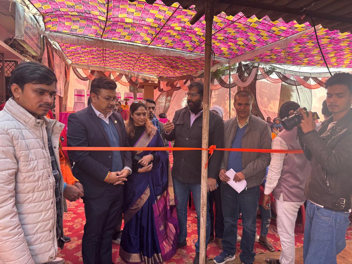OTBLINDIA's tweet photo. Empowering Terracotta Artisans Through Enhanced energy Access for Livelihood Promotion- CSR Initiative by OTBL with TERI- Inaugurated on 12 January 2026 at Belwa Raipur,Gorakhpur in presence of Hon’ble Shri Ravi Kishan-MP and Dr. Dipankar Saharia-MD,OTBL.@sahariadipankar @teriin https://t.co/mU0t4z7Bo0