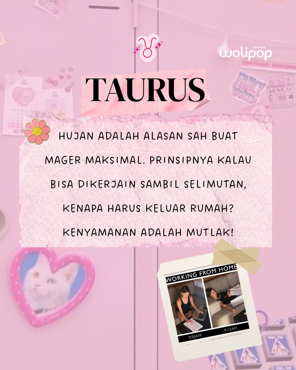 wolipop's tweet image. Siapa nih yang justru makin produktif pas hujan? Spill zodiak kalian! 😜

#Wolipop #Zodiak #RamalanZodiak #MusimHujan
