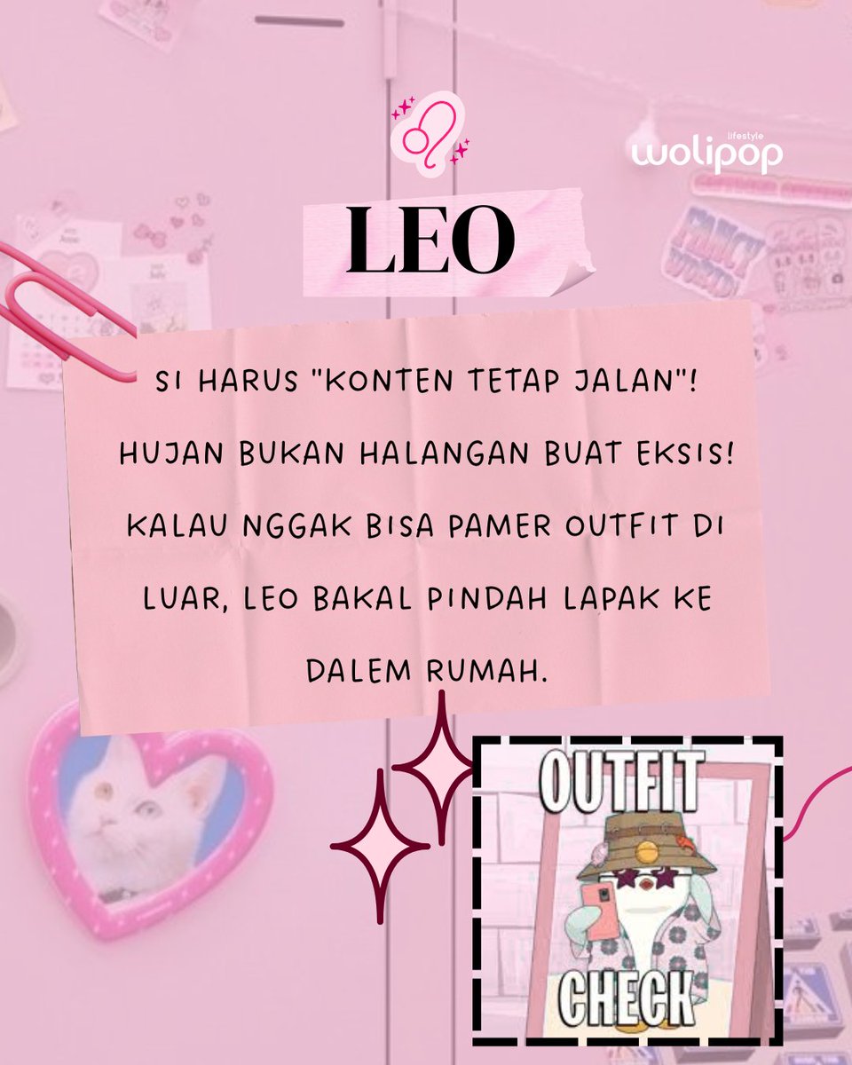 wolipop's tweet image. Ternyata musim hujan emang bisa ngerubah vibe tiap zodiak yahhh. 

Coba absen dulu, zodiak mana yang tetep produktif pas mendung? 😲

#Wolipop #Zodiak #RamalanZodiak #MusimHujan