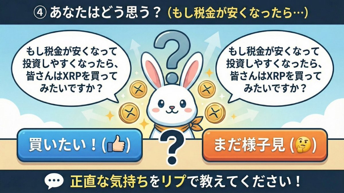 送金の速さで有名なXRPに大きな転機が】 まずXRP（リップル）について簡単に説明すると、これは時間がかかる海外送金を数秒で完了させるために作られた「銀行同士の架け橋」になる通貨のことです。  実はこのXRPが日本で近いうちに正式な金融商品として扱われるかもしれ ...