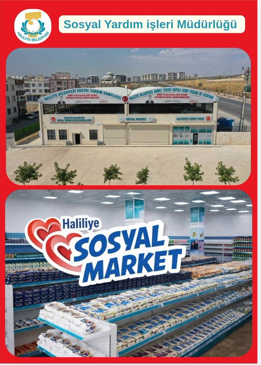 Halkın Belediyesi, Halkın Hizmetinde!

Bu markette para değil, dayanışma geçerli;

Çünkü biz birlikte güçlüyüz, birlikte Haliliye'yiz.

Dar gelirli vatandaşlarımız, kartlarına yüklenen puanlarla bu marketten ihtiyaçları doğrultusunda gönüllerince alışveriş yapıyor.
<a href="/mcanpolatnet/">Mehmet CANPOLAT 🇹🇷</a>