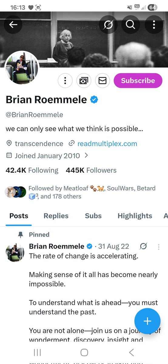 Anyone notice this guy quietly join the community? Followed by <a href="/wallstreetbets/">wallstreetbets</a> <a href="/finnbags/">FINN</a> and pretty much everyone else who matters in AI &amp; Crypto space... 🤔🤔