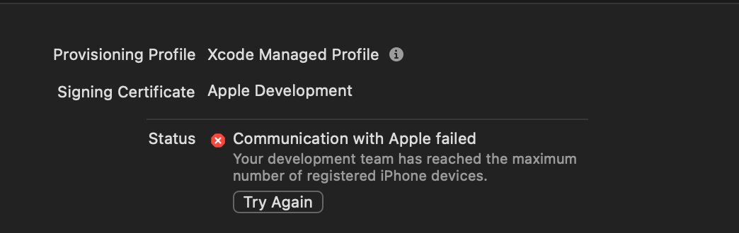 theo's tweet photo. Can't even install my new app on my phone because I haven't found the right dashboard to un-provision my old iPhone and provision my current one.

Apple, go fuck yourselves. Xcode and the entire Apple developer ecosystem is rotting. Every second I spend in this hellhole is pain. https://t.co/x7xJp2xfW1