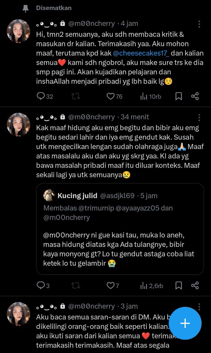 koncomungombe's tweet image. Dia sudah minta maaf guys😃