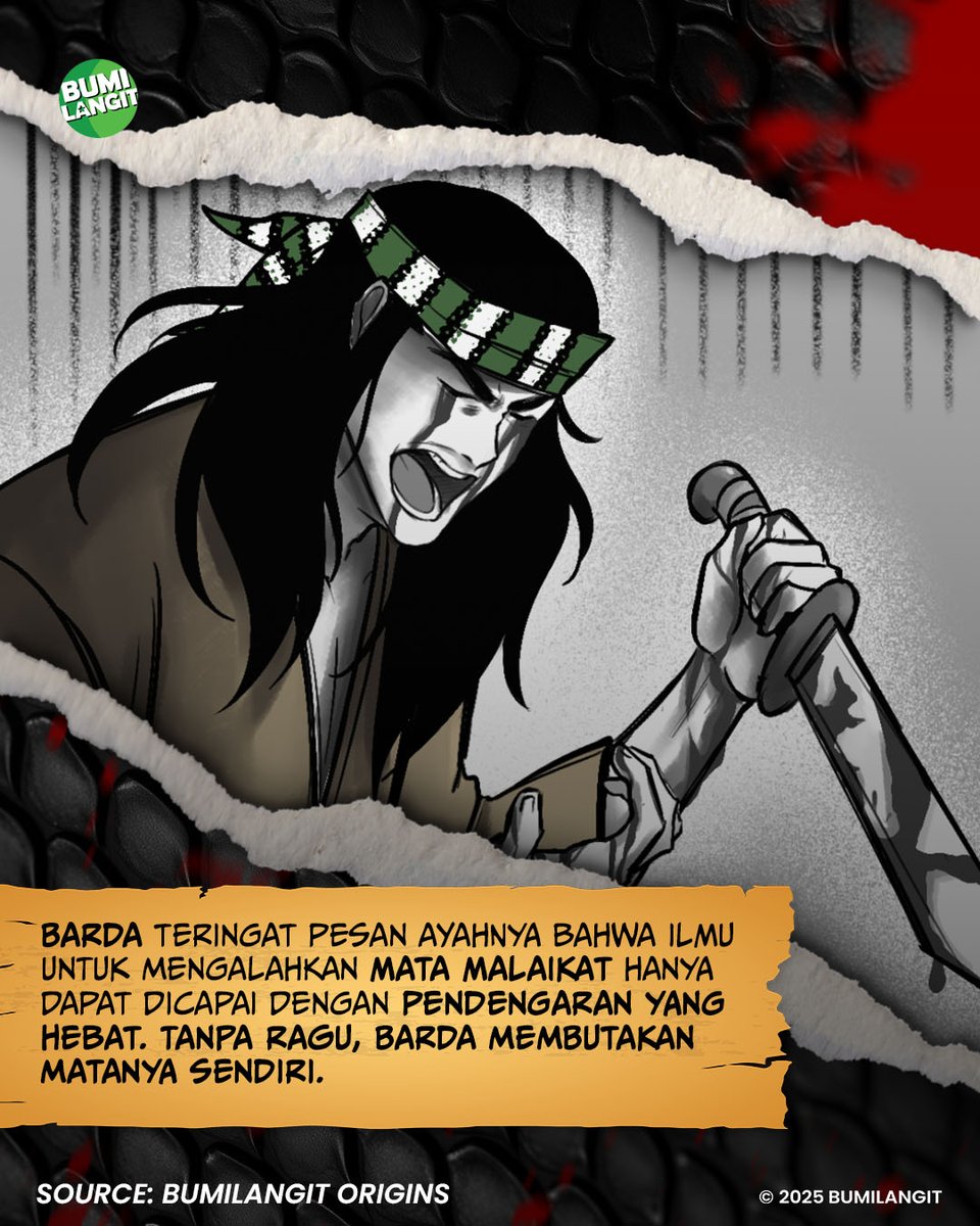 BumilangitID's tweet image. Barda benar-benar memiliki tekad untuk membalas dendam Si Mata Malaikat.

#Bumilangit #Mandala #SiButaDariGuaHantu