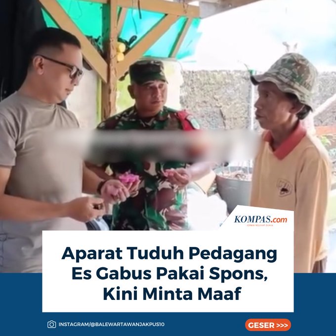 Gagal membedakan spons dgn es kue adalah kegagalan paling elementer dlm membaca realitas.

Maka, mudah dipahami jika sering salah tangkap, "main gebuk" dan/ atau kekerasan kerap jadi jalan pintas, krn nalar lebih dulu tumbang, sebelum empati sempat bekerja.

AKHIRNYA MENGEMIS