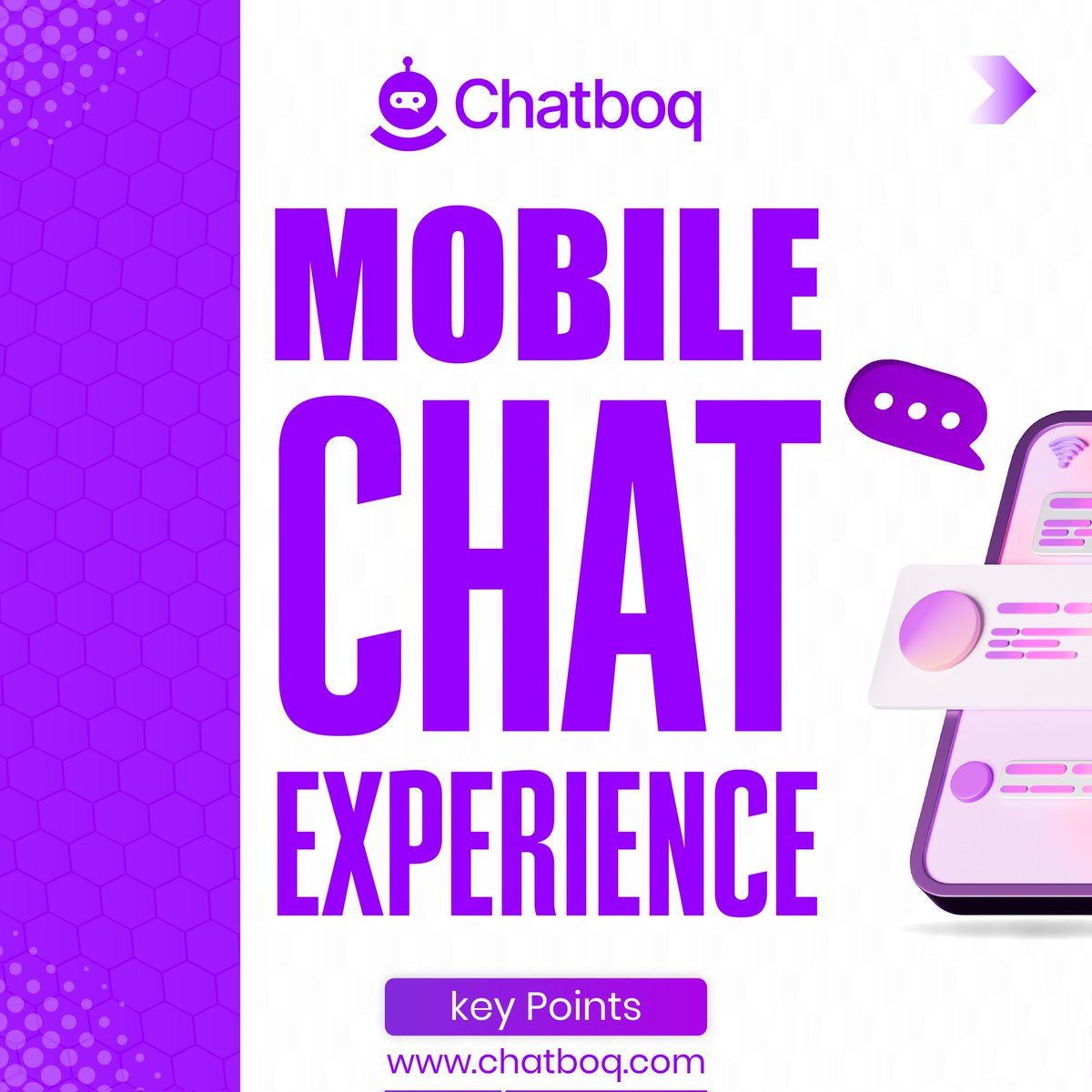 Chatboq's tweet image. 🚀 Support on the go with Chatboq
📱 Responsive UI
 • Push notifications 
 • Fast load speed
 • Touch-friendly, 
 •  mobile-optimized support 🤖⚡
🔗 chatboq.com
#Chatboq #MobileSupport #AIChatbot #CX