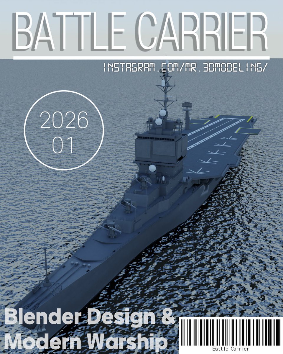 3DCG_mylife's tweet photo. American Fictional Battlecarrier
#blender #blender3d #battlecarrier #架空艦 #warship #ship #vessel #3d #3dcg #military https://t.co/k4TUUdKSX5