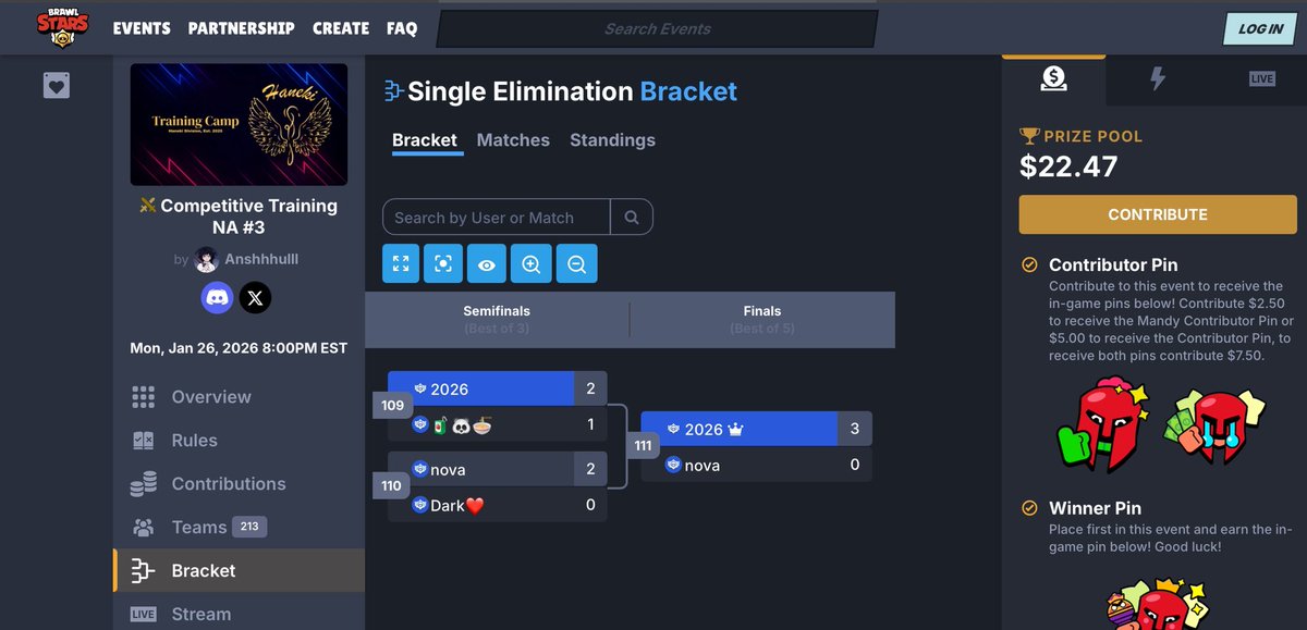 4x pin with new team on 3 minis 💀
