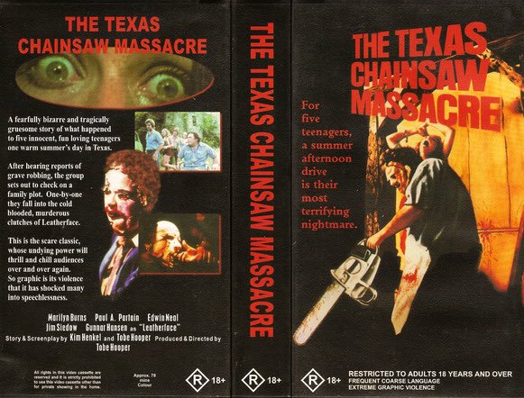 The Texas Chainsaw Massacre (1974), vhs