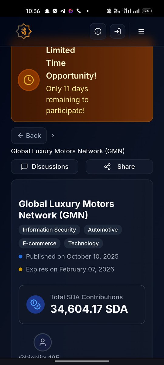 AHassnu84506's tweet photo. Urgency &amp; Prestige ⏳ ONLY 11 DAYS LEFT!
🚘 Global Luxury Motors Network (GMN) is gearing up to redefine the luxury automotive ecosystem worldwide.
Where performance meets prestige.

https://t.co/rKPBYOeK65
#GMN #LuxuryMotors #11DaysLeft https://t.co/Cumz9pDdv7
