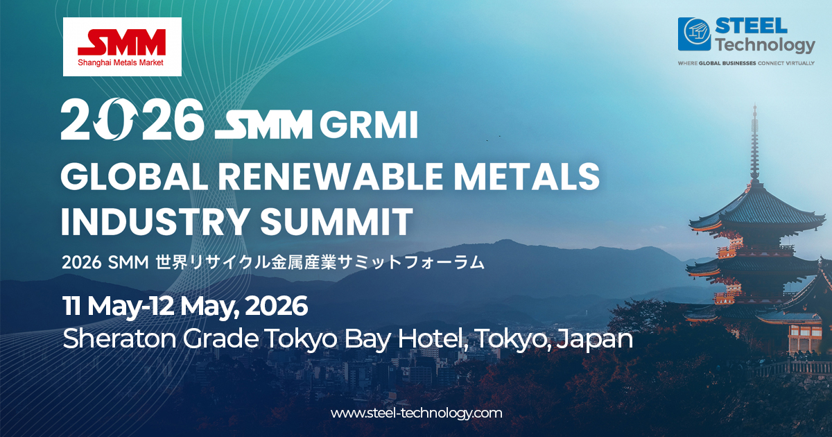 SteelTechnology's tweet image. Global leaders in recycled metals unite! 🌍🔋

Dive into low-carbon tech, circular supply chains &amp;amp; next-gen metal recycling at the Global Renewable 
Metal Industry Summit 2026 — 11–12 May, Tokyo 🇯🇵.

👉 steel-technology.com/events/global-…

 #RecycledMetals #GreenTech