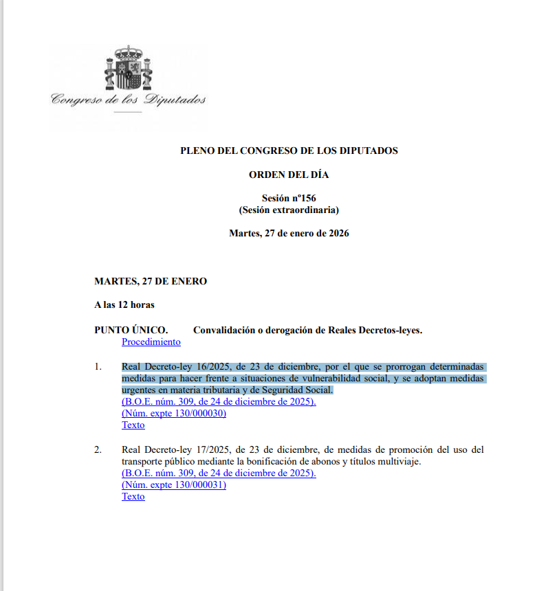 emartinest's tweet image. Hoy (27 de enero de 2026), nuevamente al borde del infarto en los Departamentos Laborales y de #Nóminas, muy pendientes de la convalidación del #Ómnibus (RD-Ley 16/2025). Si cae, como sucedió el año pasado con el RDLey 9/2024, otra vez el caos.