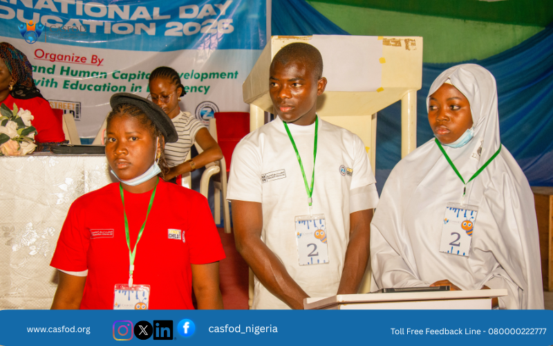 casfod_nigeria's tweet photo. 📚 International Day of Education 2026 | Adamawa State
Earlier this week, CASFOD, in collaboration with the Adamawa@State Ministry of Education and Human Development, the @EiENigeria (EiEWG), and other education partners, commemorated the(1/6) https://t.co/jYSZYaPpkW