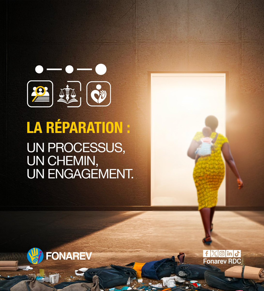 FonarevRDC's tweet image. Réparer une victime : un processus, un chemin, un engagement durable.