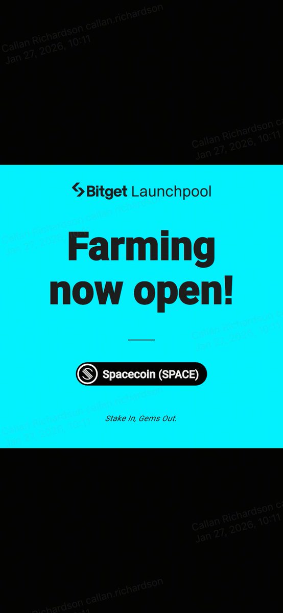 🚨Bitget Launchpool: is launching Spacecoin (SPACE), allowing users to earn 22.95M SPACE by locking BTC, ETH, or SPACE from Jan 26 to Feb 2, 2026 (UTC).

Sign up: partner.bitget.site/bg/G1E7G2

Spacecoin aims to provide decentralized satellite internet,