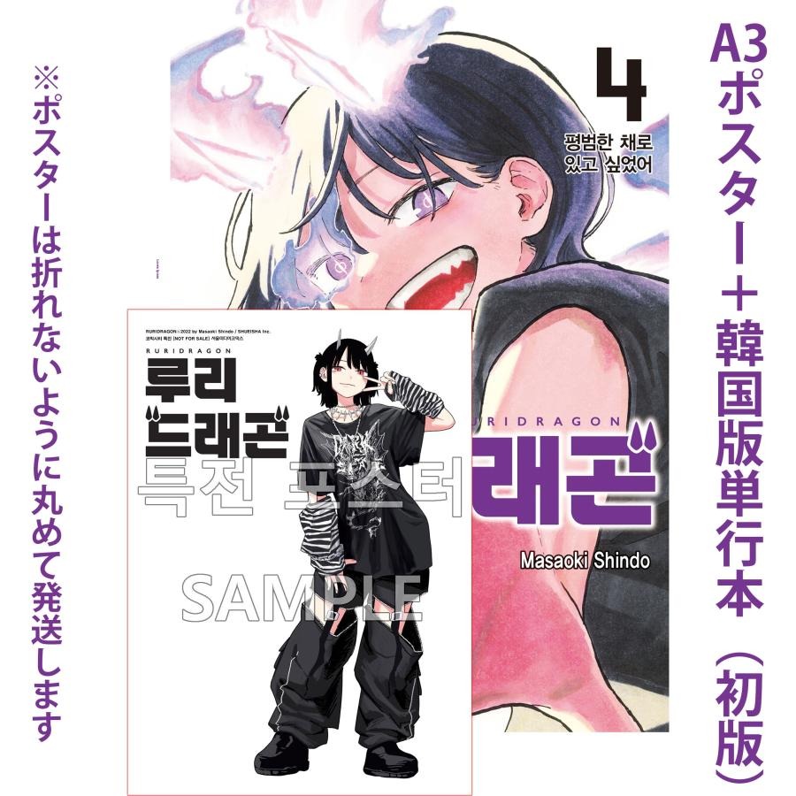 ポスター付き入荷しました🚚🐾/／ ルリドラゴン 韓国版🇰🇷 4巻初版