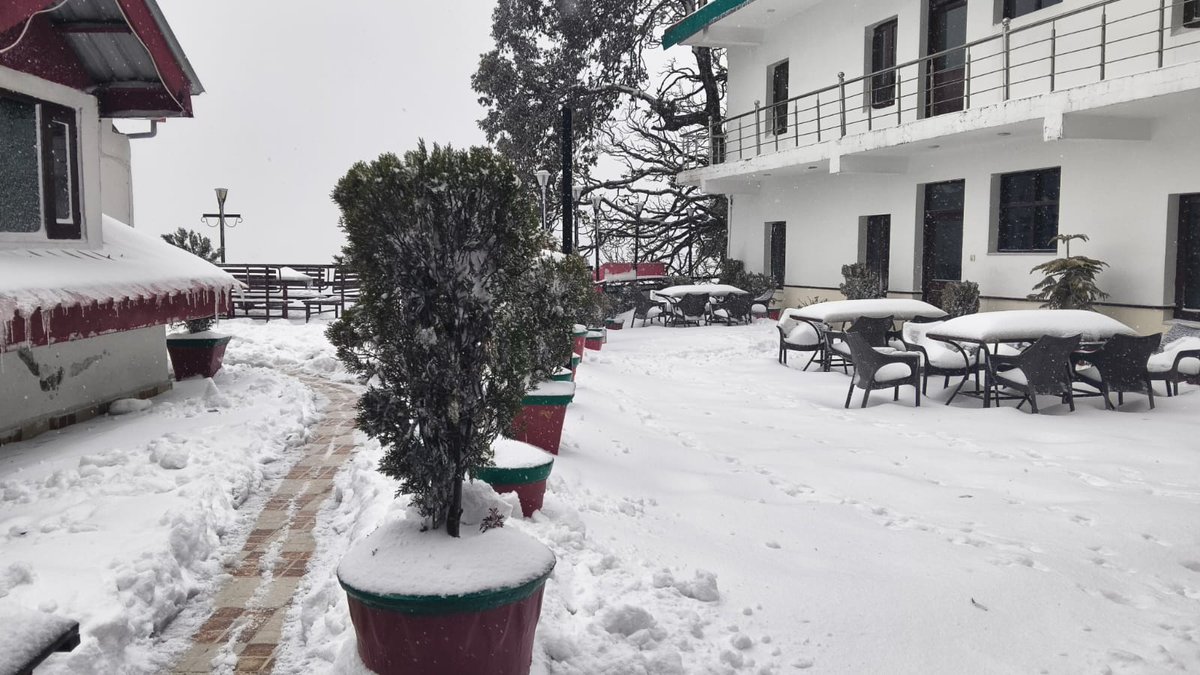 MdTourTravels1's tweet photo. Snowfall in dalhousie ♥️🌨️🌨️

#hotelnewpalacedalhousie

#dalhousie #SnowfallVibes #snow #himachal #mdtourtravels https://t.co/TpxXAZYKWT
