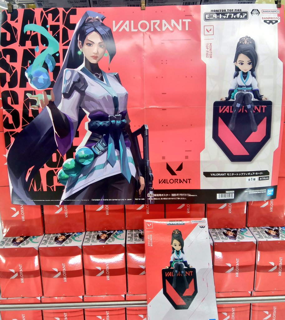 VALORANT モニタートップフィギュア ジェット セージ 展開中♪在庫