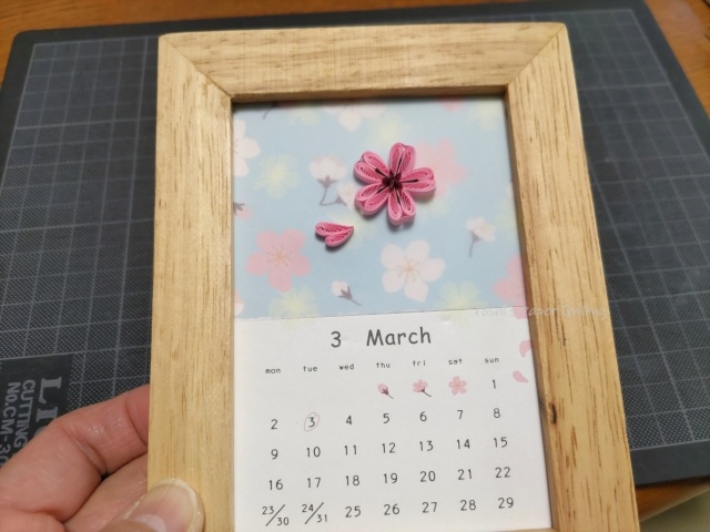 Toshi_Q's tweet photo. ブログを更新しました。3月のカレンダー絵柄はさくら。花一つ、花びら一つ、です。
blog⇒ https://t.co/heQRoTenuc 
#QuillingArt #PaperQuilling #cherryblossom #papercraft #クイリング #さくら #桜 #ペーパークラフト https://t.co/Rb5siCG1BF