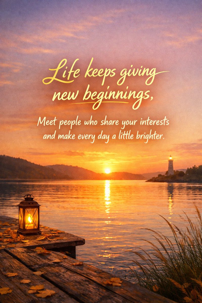 SeniorMatch2001's tweet photo. Life keeps giving new beginnings. Meet people who share your interests and make every day a little brighter. https://t.co/GYjLDF1o5W