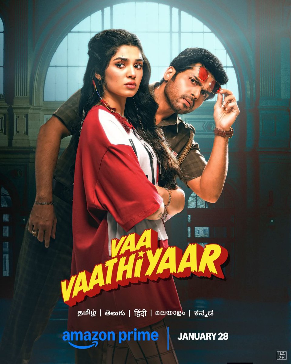 MultiPlex_Org's tweet photo. #VaaVaathiyaar(2026) Will Premiere Tomorrow On @PrimeVideoIN 

In Tamil,Telugu, Malayalam, Kannada &amp; Hindi 

@MultiPlex_Org https://t.co/LrZhVqwqDC